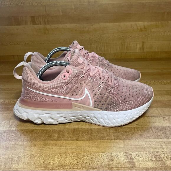 Nike React Infinity Run Flyknit 2 Running Shoe, Pink/Pink Glaze, Womens Size 7 - Picture 1 of 7